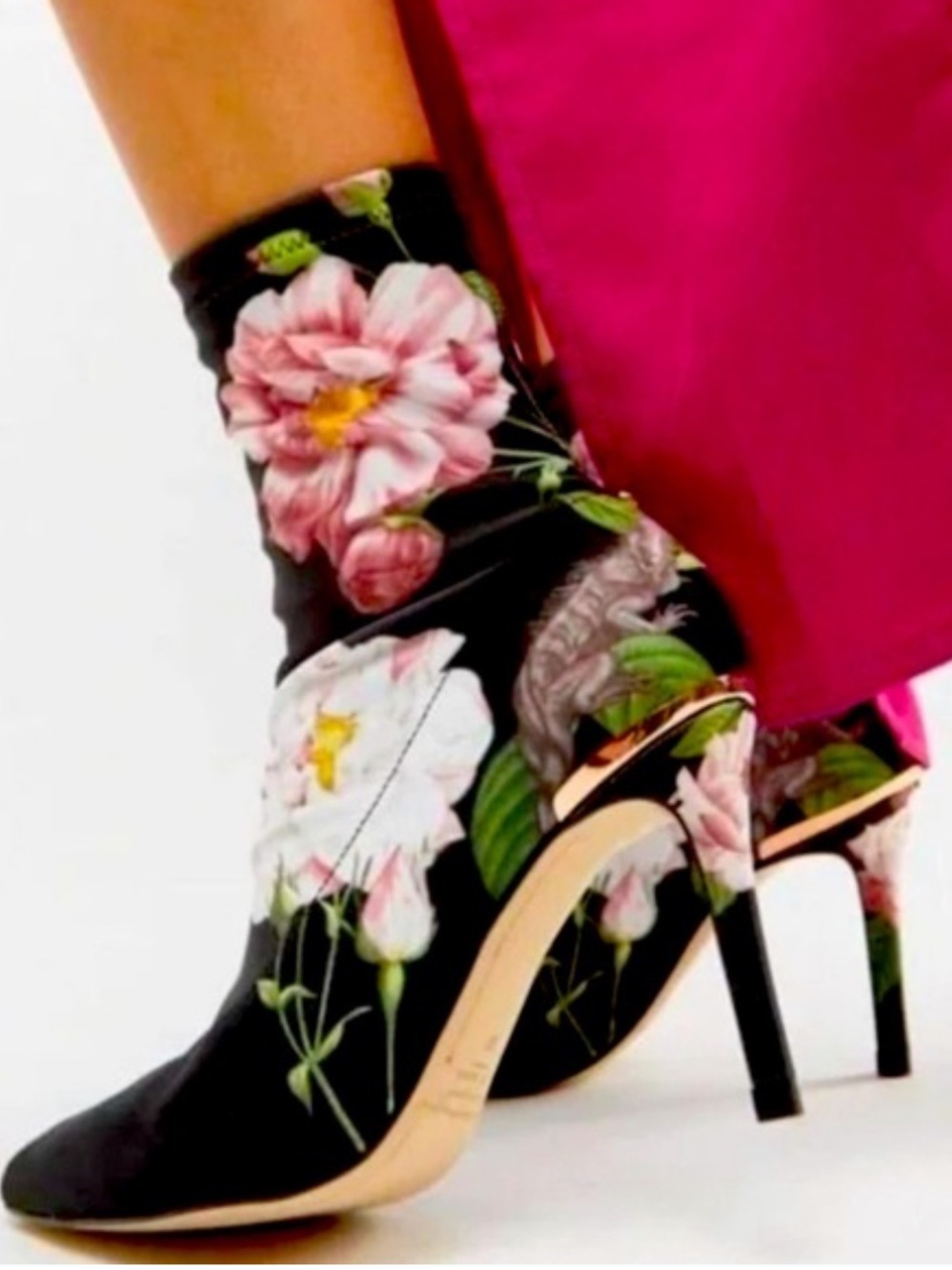 Ted Baker Elzbet floral booties